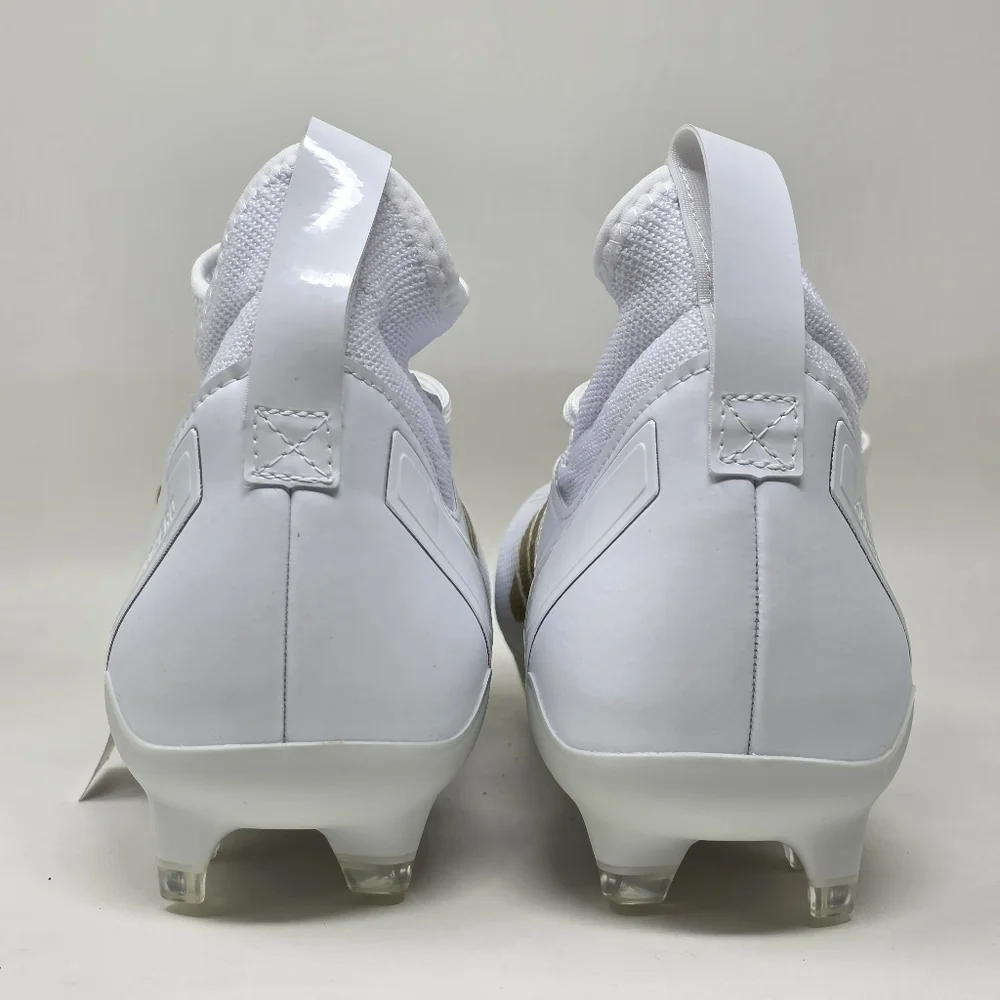 Adidas Adizero Impact MID Football Cleats White Gold IF2476 Men's Size 11 New